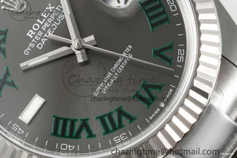 Roman Bracelet Edition Oyster 41 Dial 126334 DateJust Steel Gray Clean on 1:1 VR3235 904L Best 0506